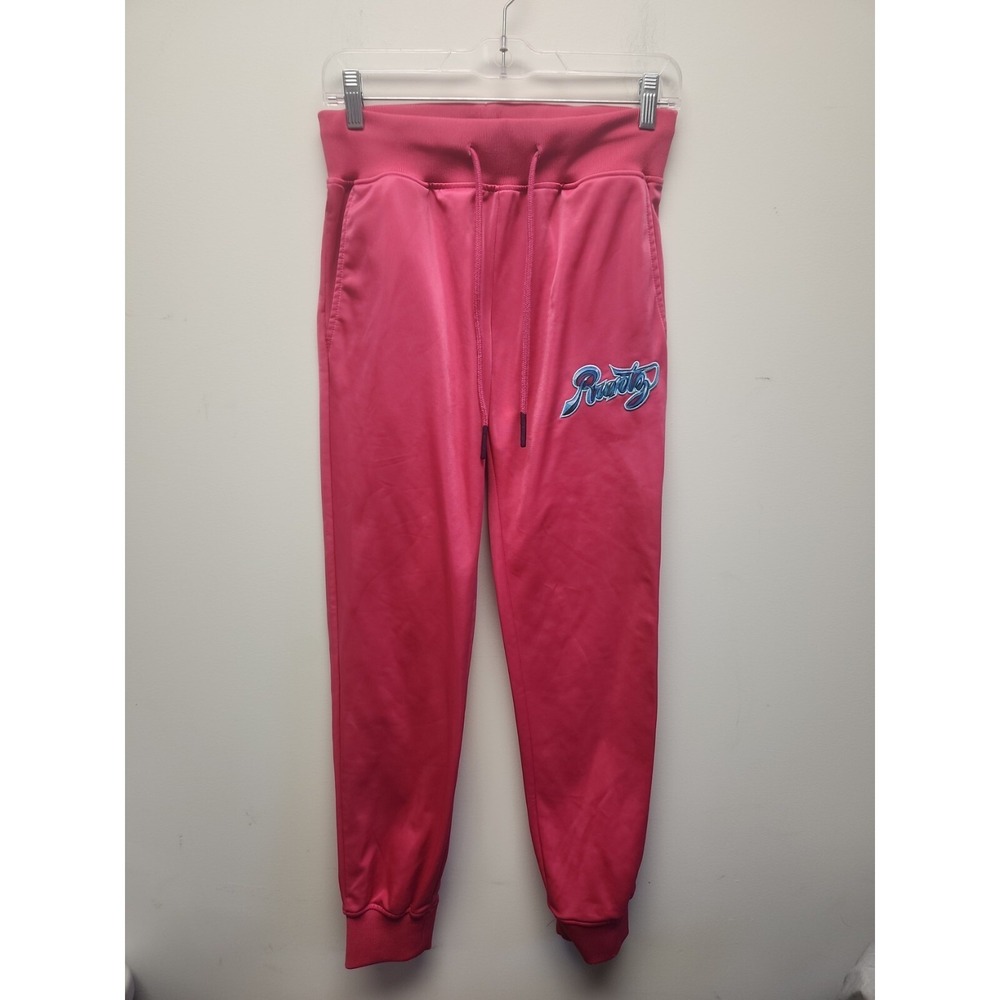 Runtz joggers Pink Shiny Cuffed‎ Ankle Drawstring XS